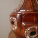 Vintage ceramic lamp base Scandinavian decoration retro floor lamp shades of brown