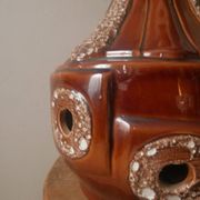 Vintage ceramic lamp base Scandinavian decoration retro floor lamp shades of brown