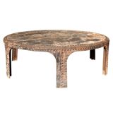Monumental Round Cast Iron Table
