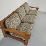 3-Seater vintage sofa modular Aztec motif