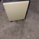 Metal box with used vintage keyless casters