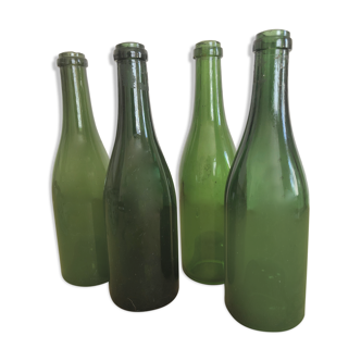 4 fillettes bordelaises bouteilles anciennes