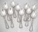 10 dessert spoons, silver-plated, 17.5 cm, Ercuis Trianon