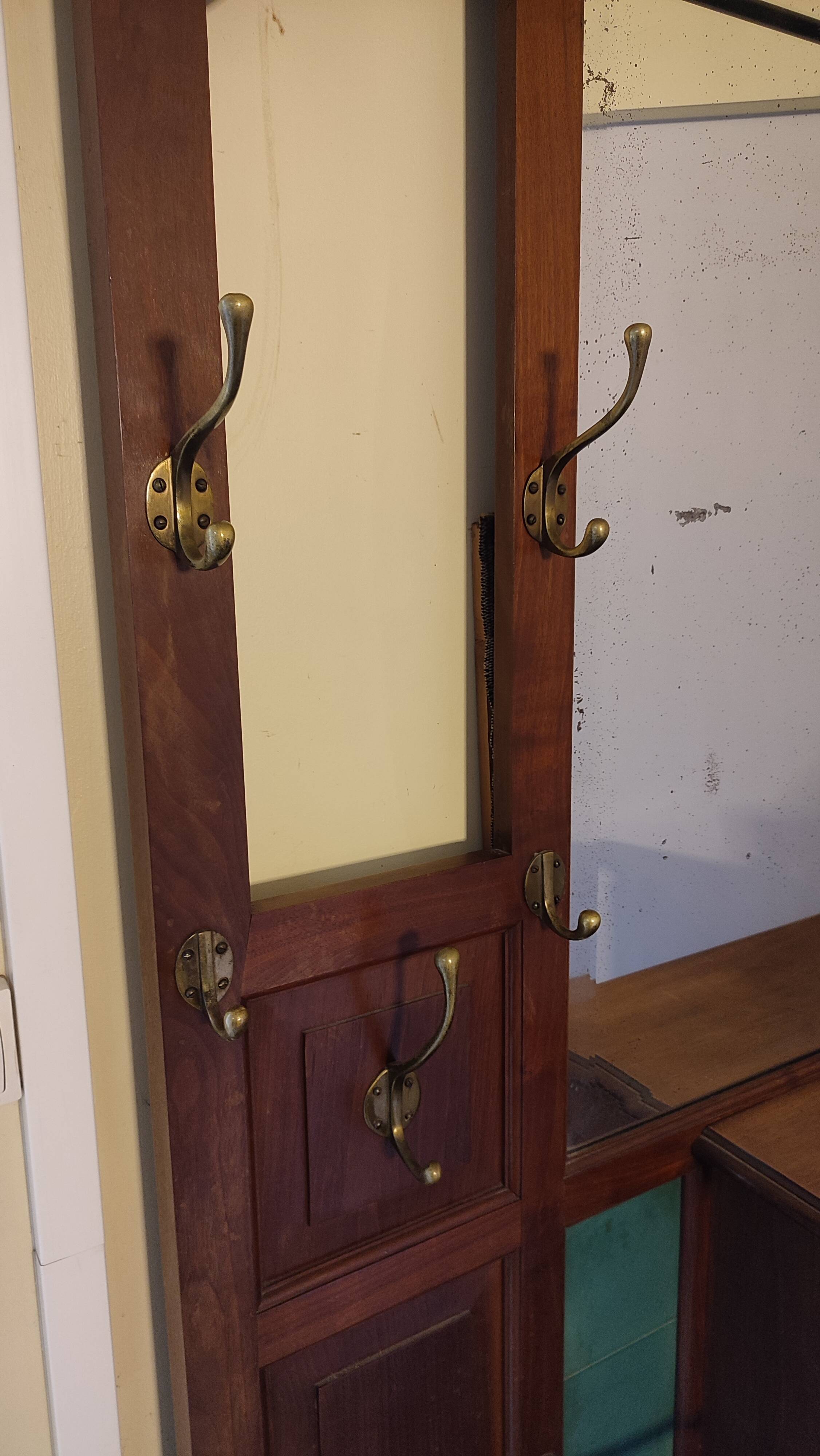 Large Art Deco coat rack
