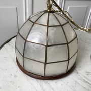Suspension in mother-of-pearl and bamboo / wood 50s