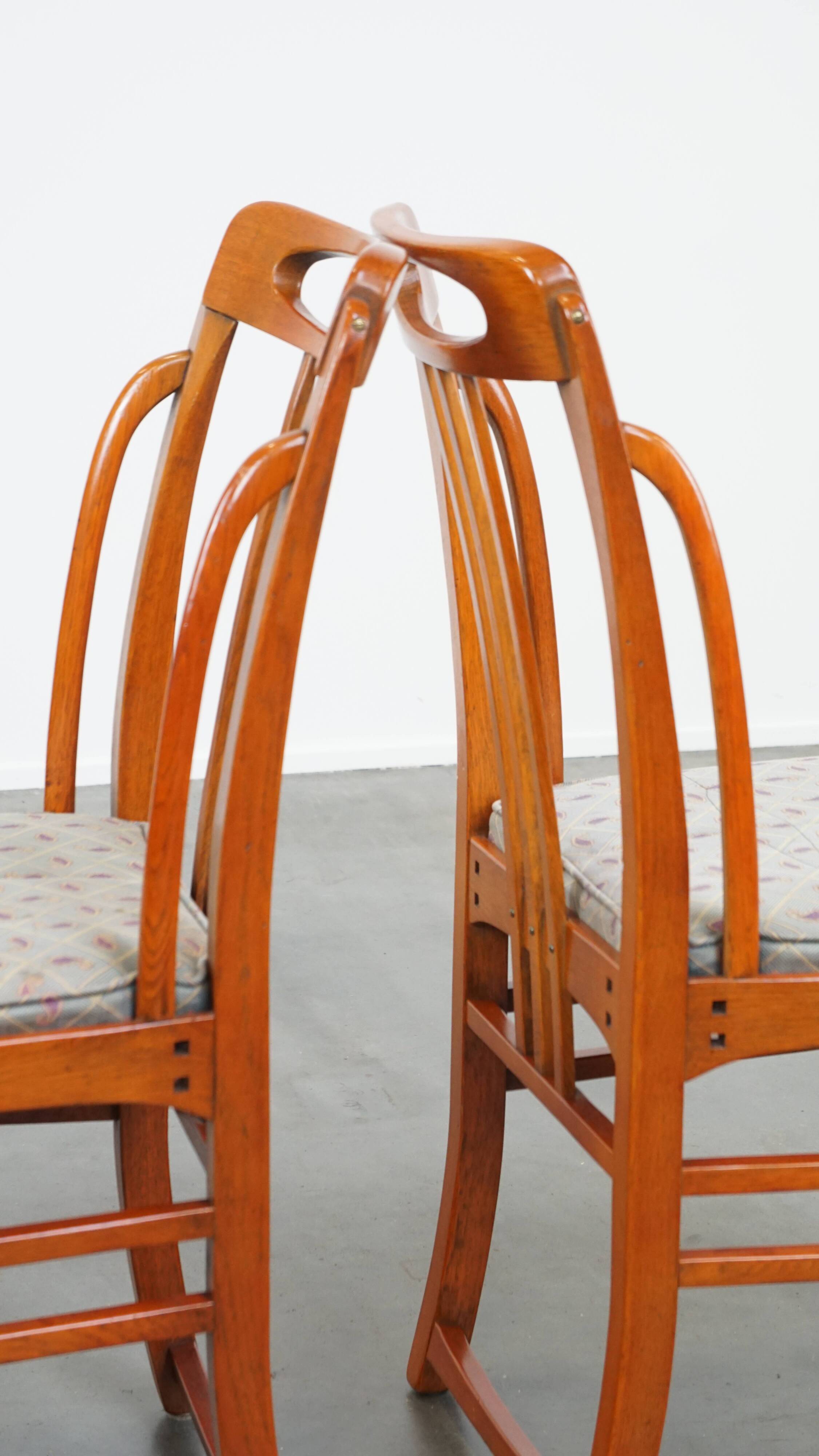 Set of 2 Art Nouveau design Schuitema dining chairs