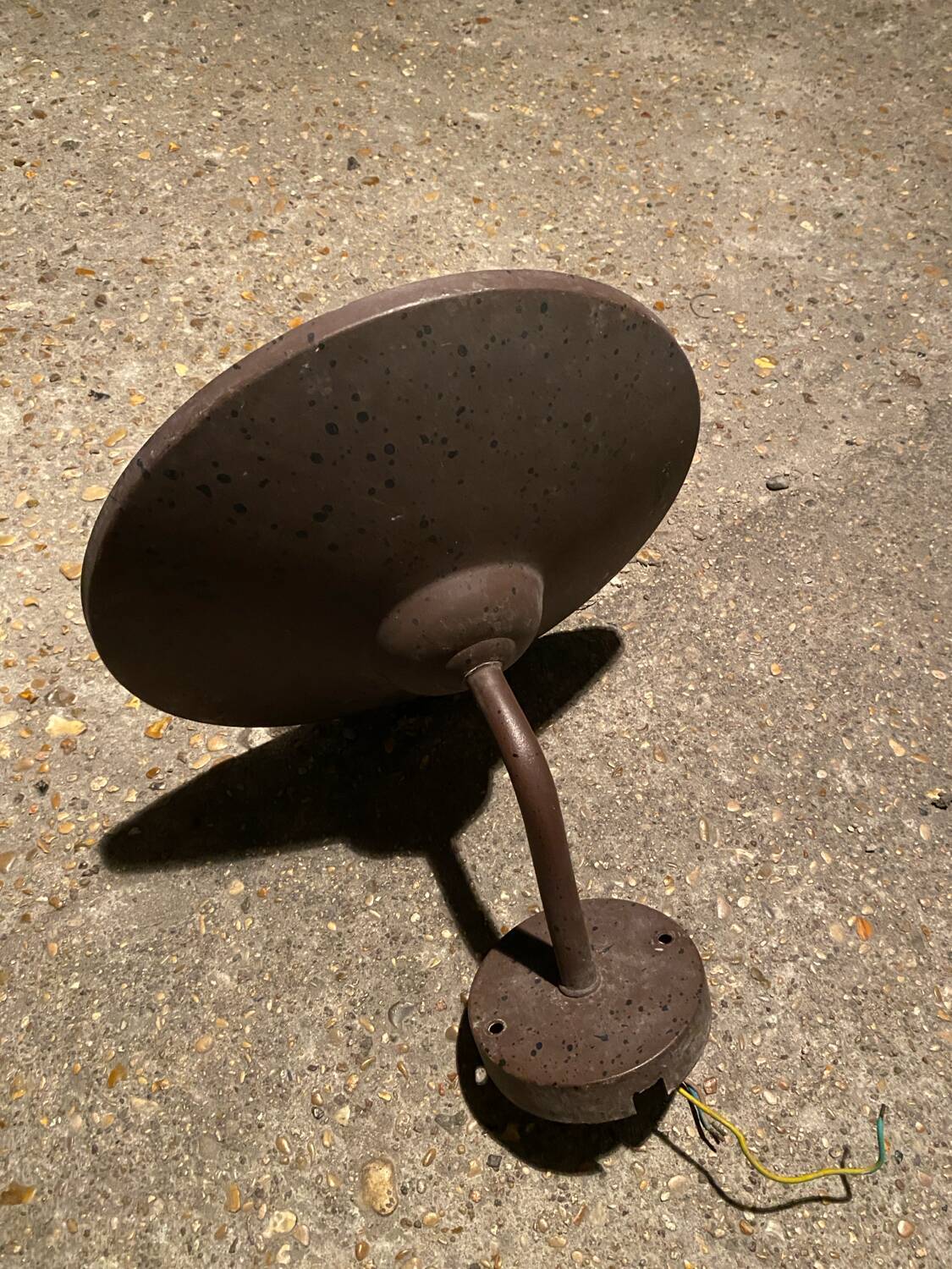 Industrial swan neck wall light