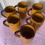 Vintage orange mugs 70s