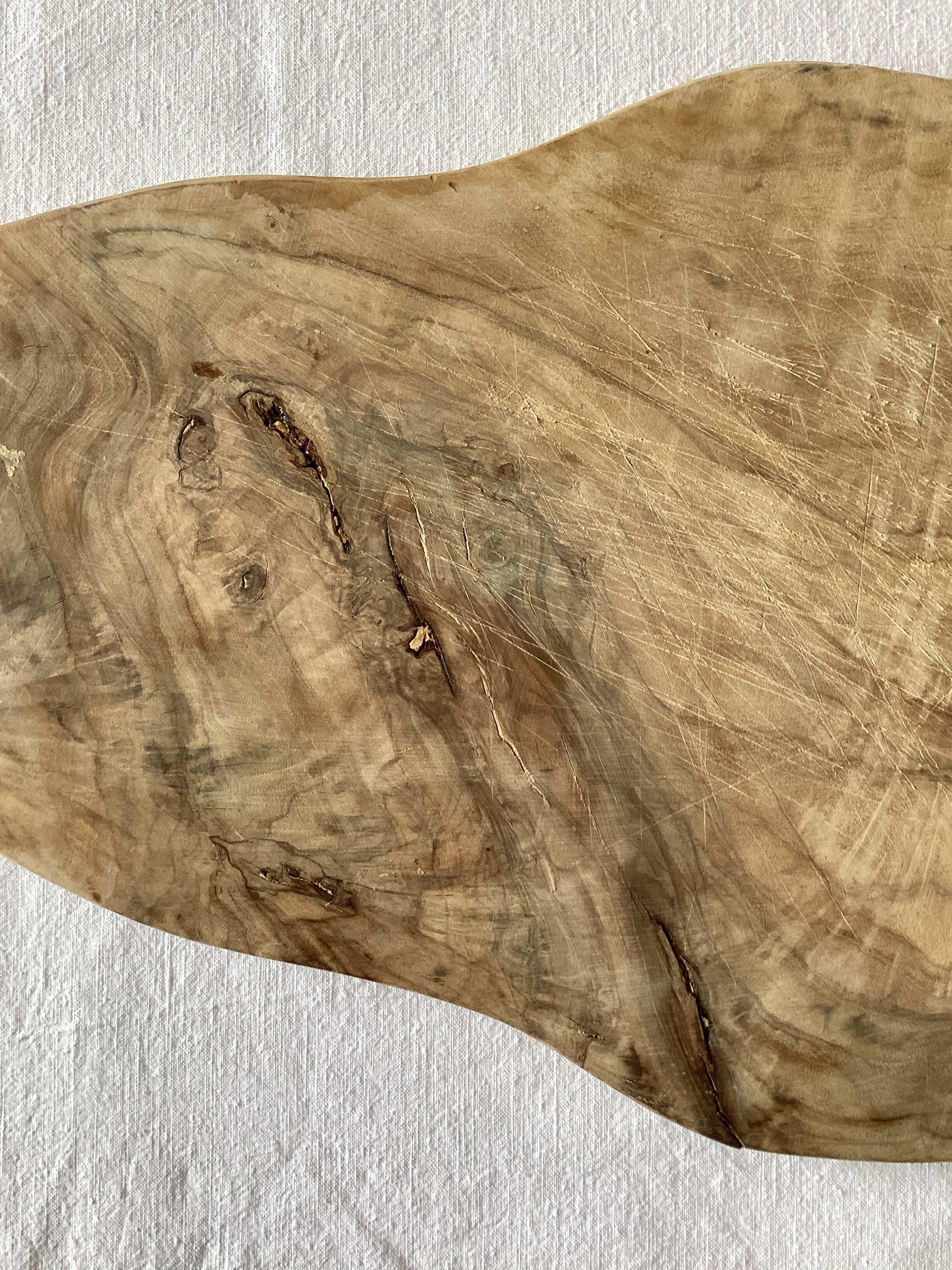 Vintage light wood cutting board