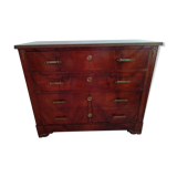 Commode ancienne en noyer massif