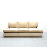 Set of three-seater sofa and velvet armchairs from the 70s