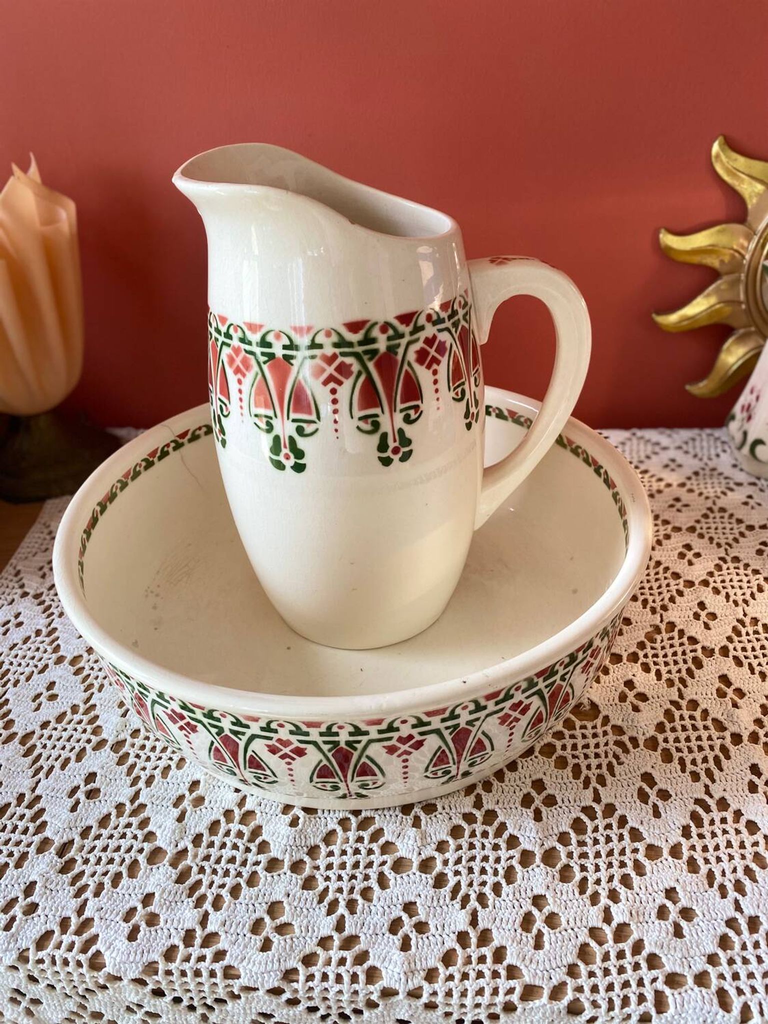 Art Deco toilet set