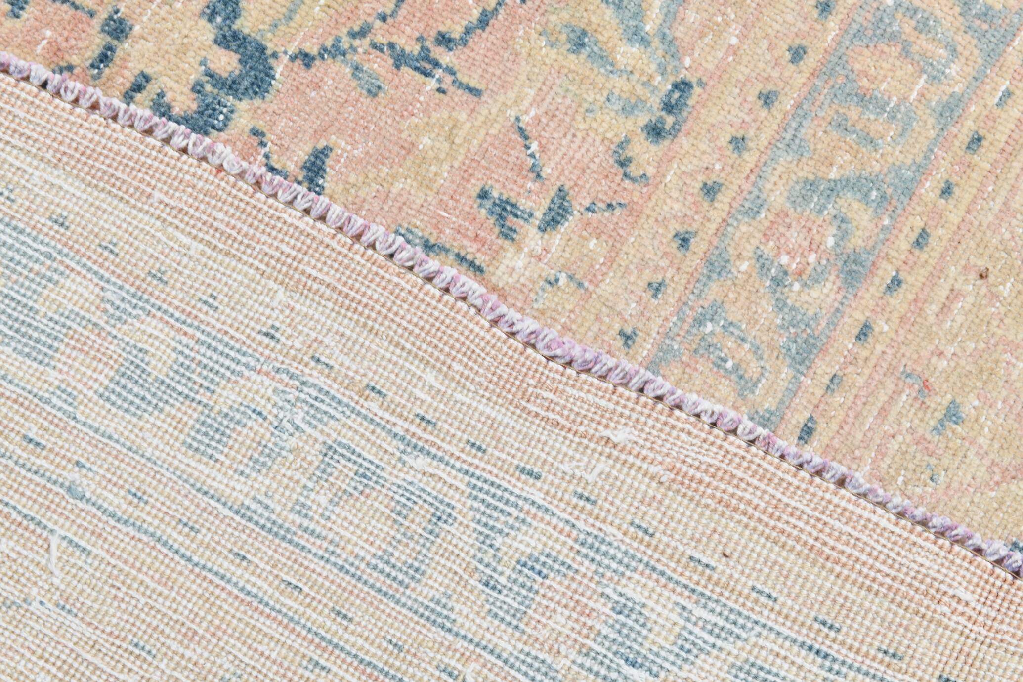 Large Pastel Pink Persian Floral Carpet, 294x382Cm