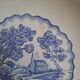 Assiettes creuses bleues paysage