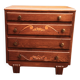 Art Deco chest of drawers in gilded oak