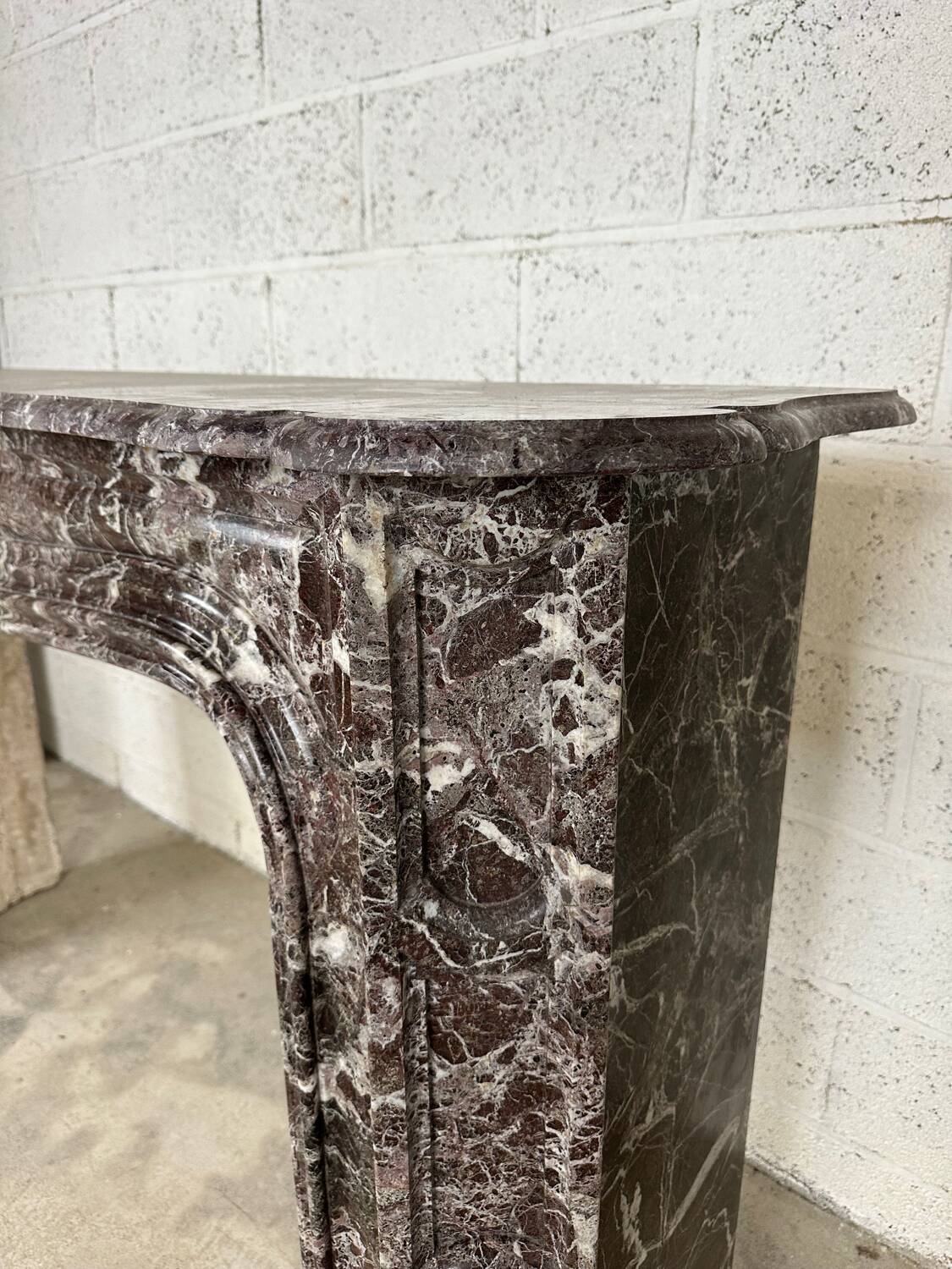 Italian Levanto marble fireplace 19th century