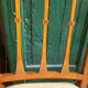 Serie de 4 chaises directoire en marqueterie et merisier