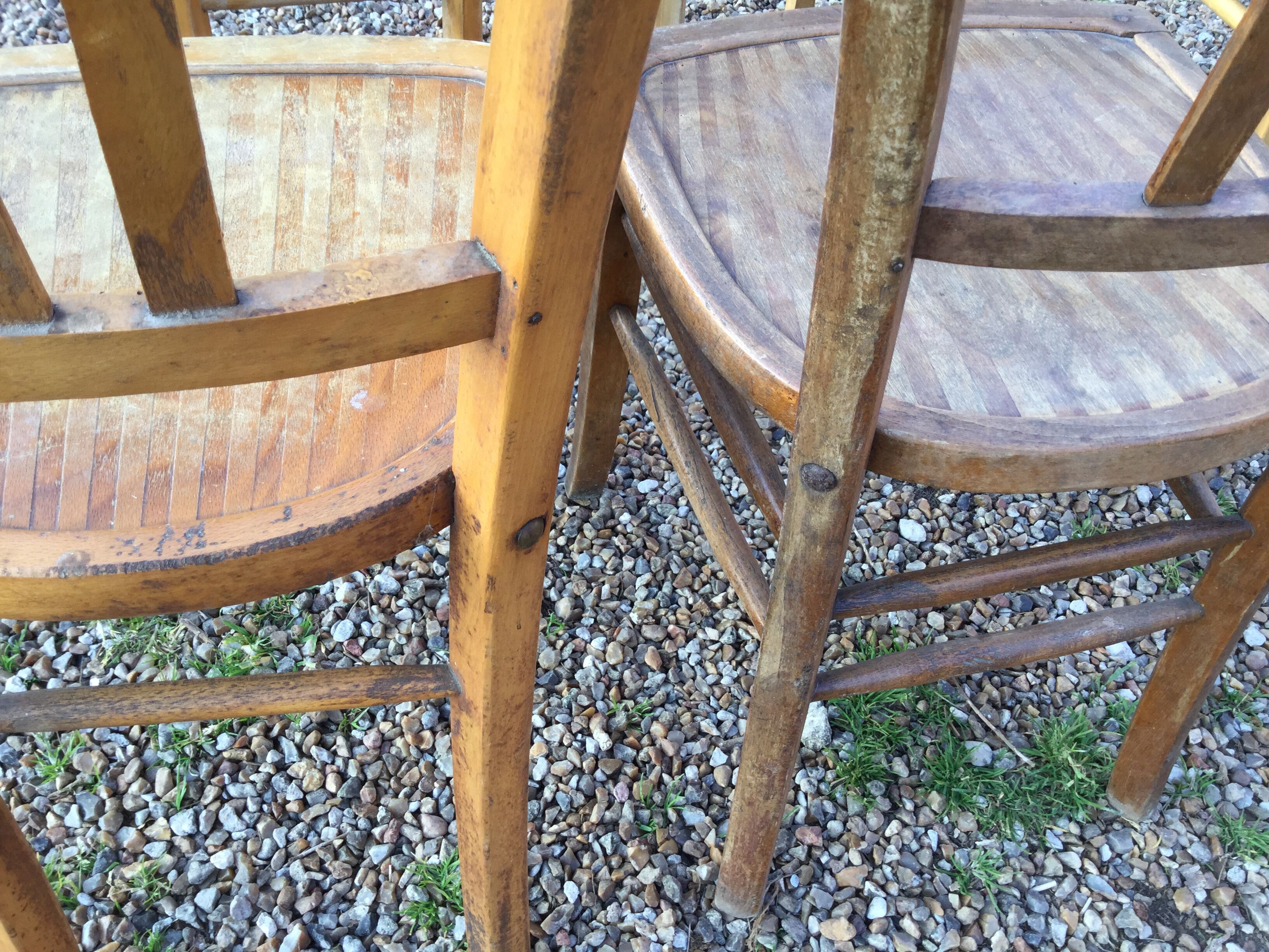 Set de six chaises Bistrot Luterma vintage
