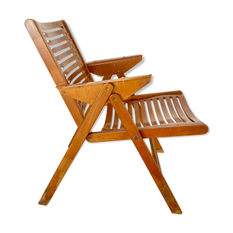 Fauteuil vintage pliant Rex Niko Kralj style scandinave
