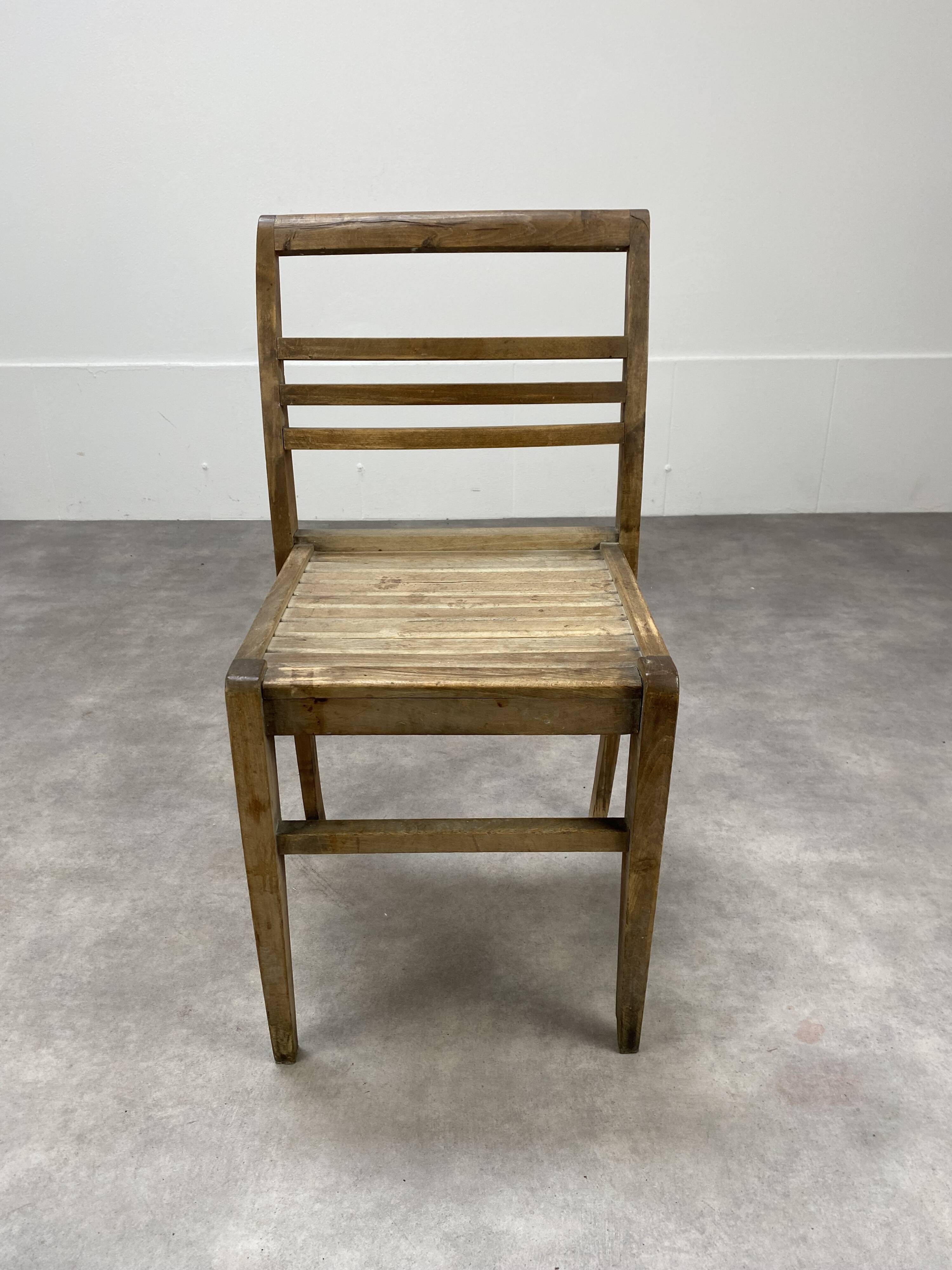 Chair René Gabriel design Reconstruction 50s