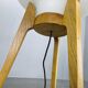 Mid Century Sculptural Floor Lamp with Glass Shade, 1970s