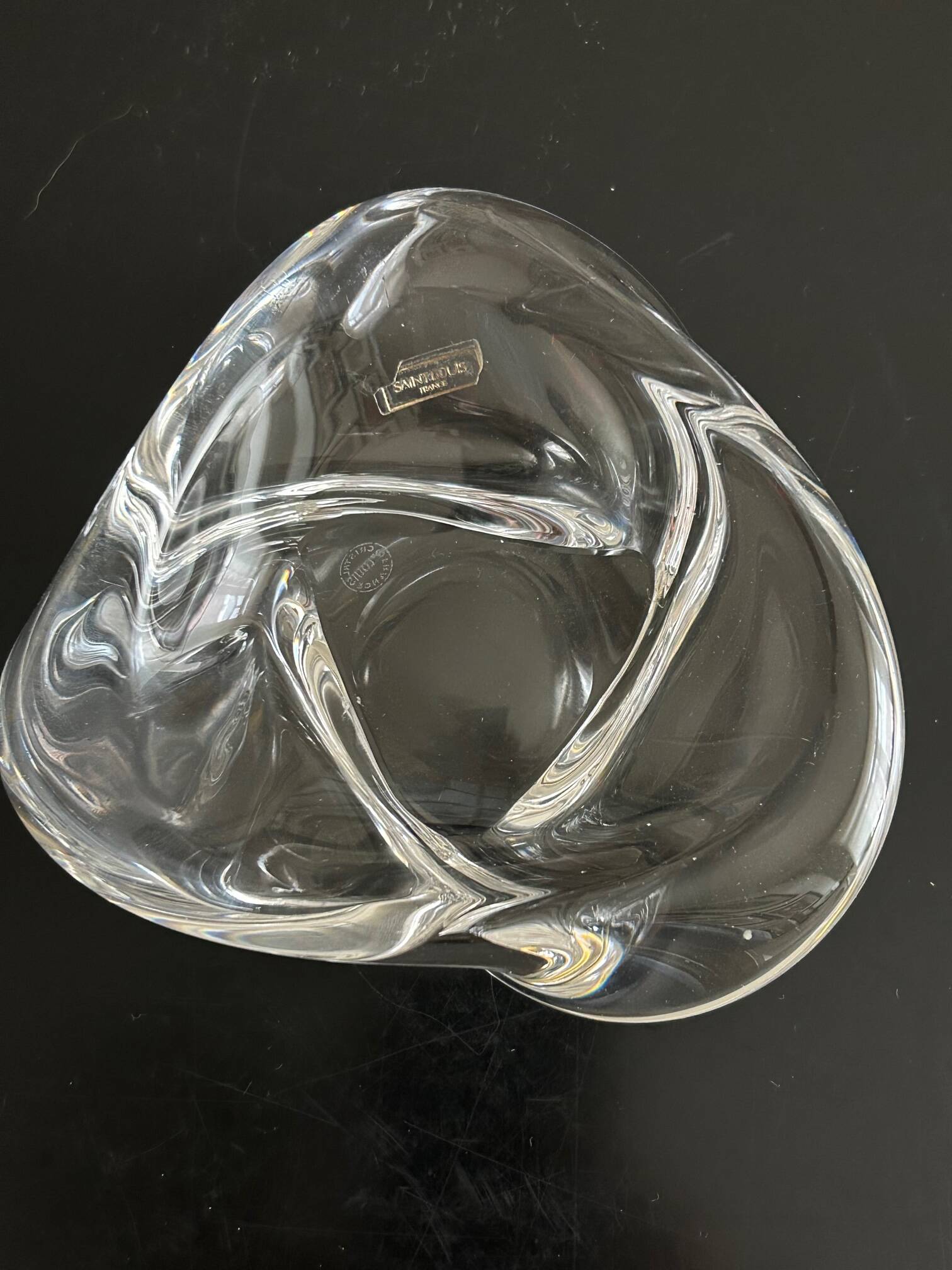 Saint Louis crystal pocket tray