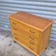 1960 compass foot chest of drawers