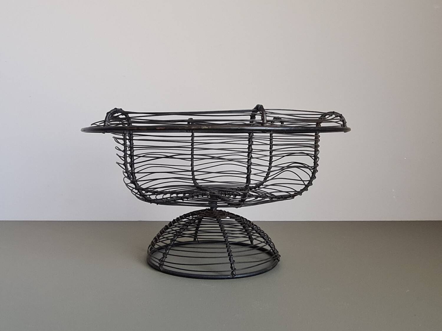 Vintage French wire fruit basket – centerpiece