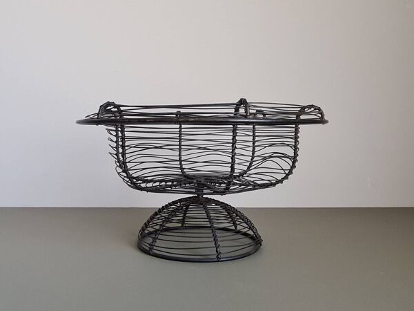 Panier à fruits en fil de fer vintage français