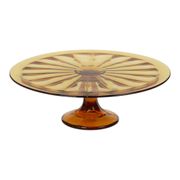 Art Deco Amber Tart Plate Dish Pastry Dish Scailmont
