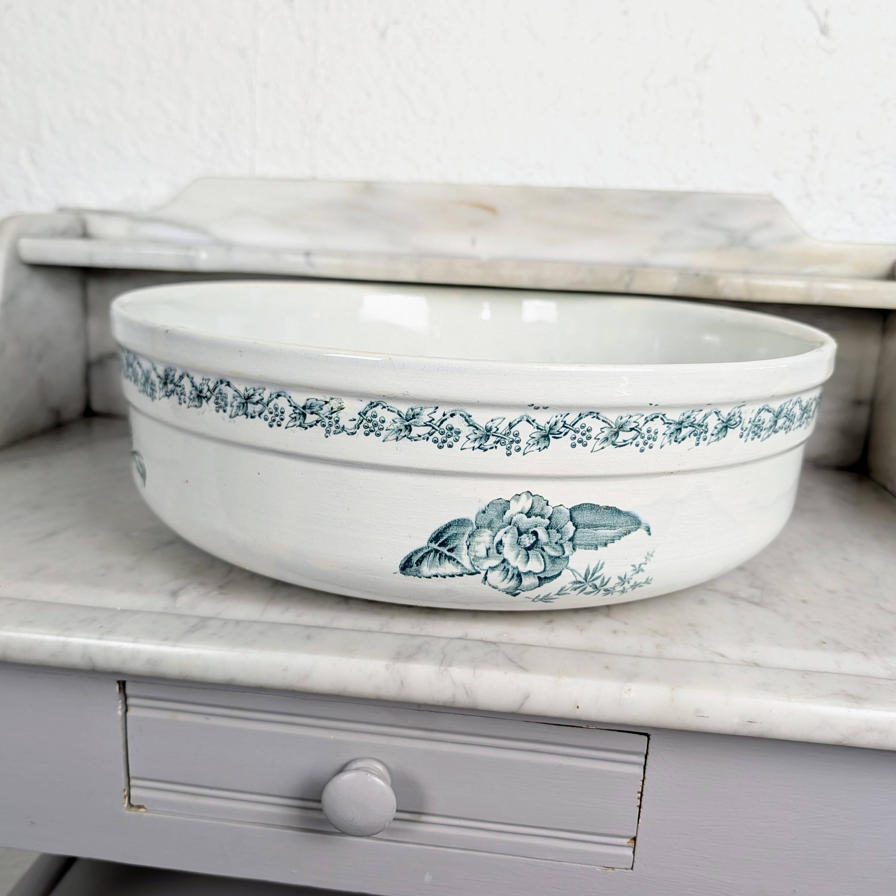 Toilet basin Faïencerie de Castres - "Blackberries" decor