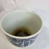 Vintage flowerpot 'delft blue'