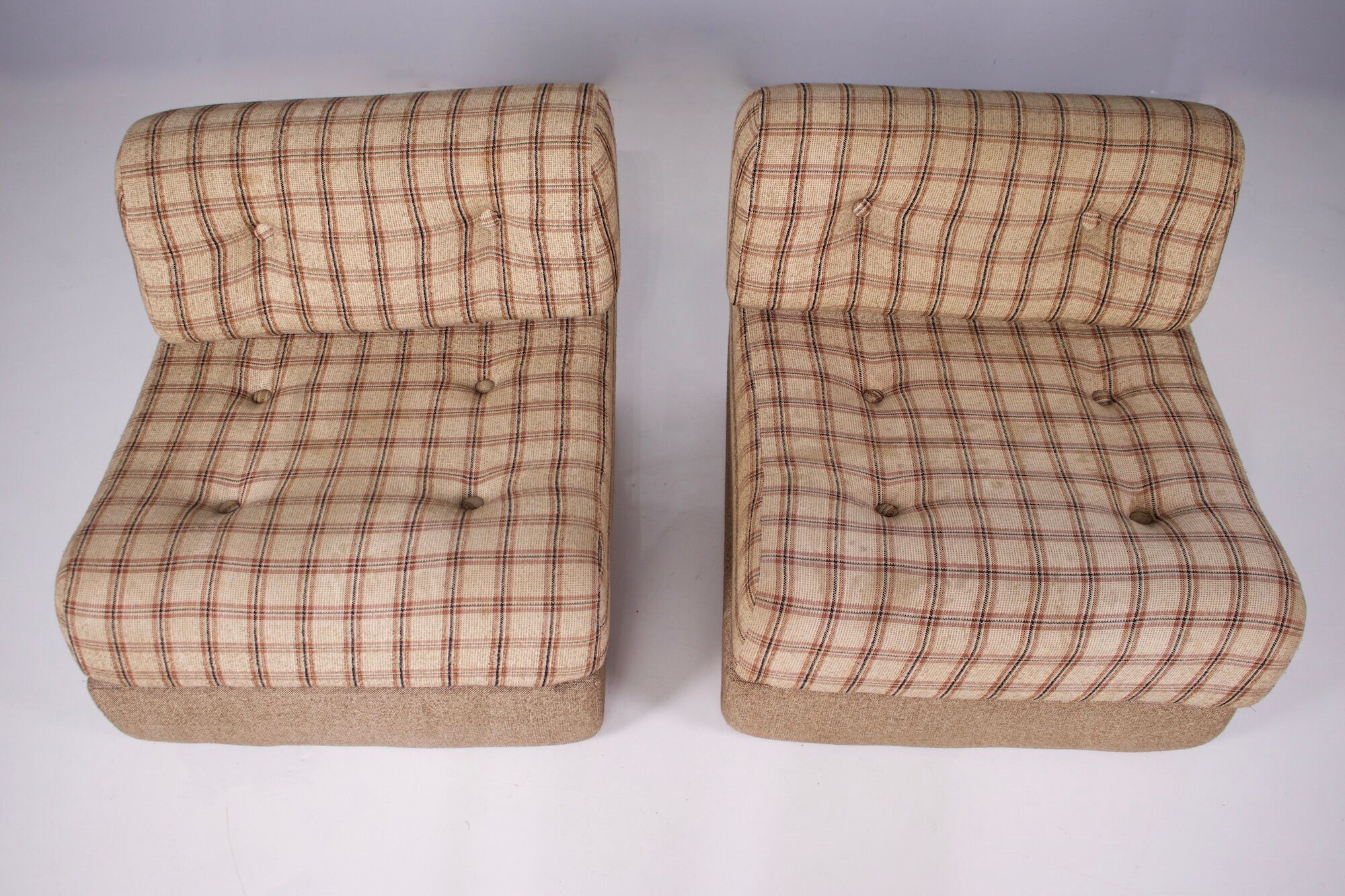 Pair of convertible armchairs 1970