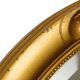 French Oval Bevelled Mirror with Rose Gold Finish 58cm