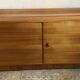 Buffet Box storage cabinet vintage blond walnut 1960-80's