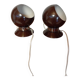 Lampes boule orientables vintage des années 70