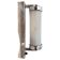 Chrome milk glass Bauhaus / Functionalist wall lamp - 1930s