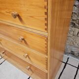 Comode en pin 1980 tenon mortaise