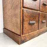 Meuble de métier ancien à 12 tiroirs, circa 1900