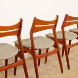 4 x dining chairs | Erik Buch | Model 310 | Teak | re-upholstered