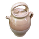 Old goat gargoulette in beige and yellow glazed earth XIXth century