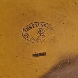 French Art Deco Pewter Vase By Lucien Houzeaux from the 1920s.