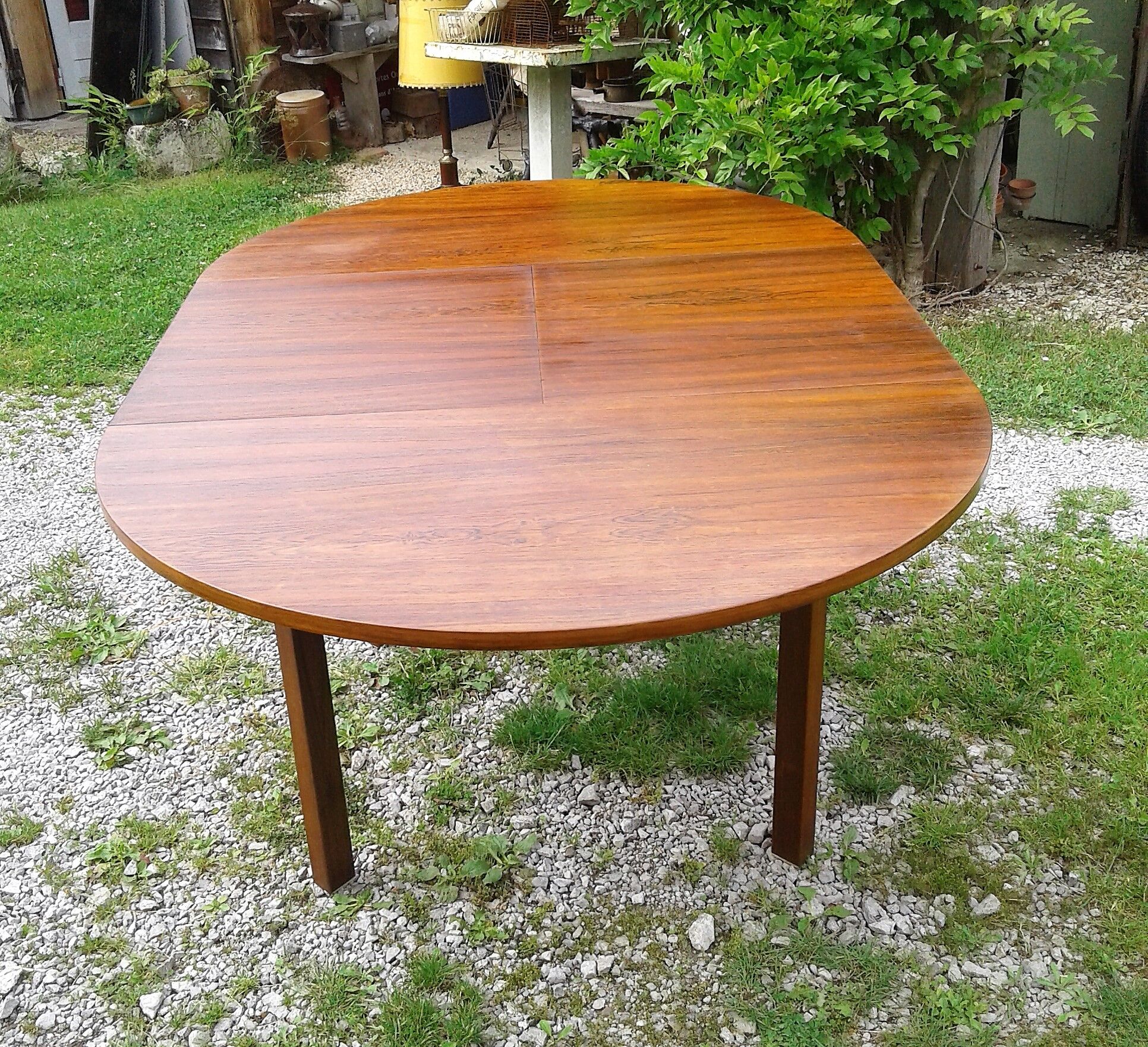Extendable table rosewood Luigi Bartolini