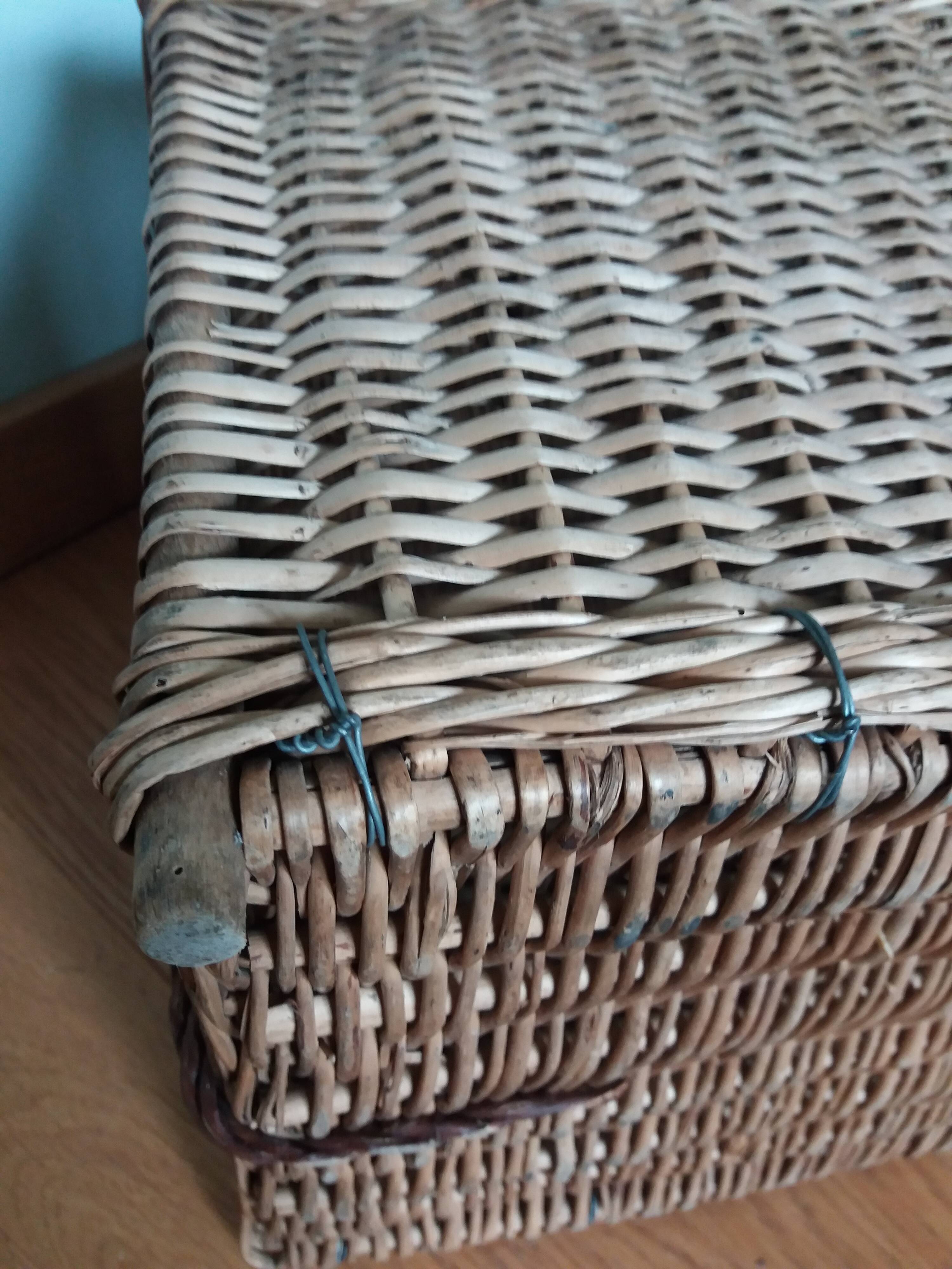 wicker box basket