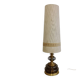 Glass and brass floor lamp