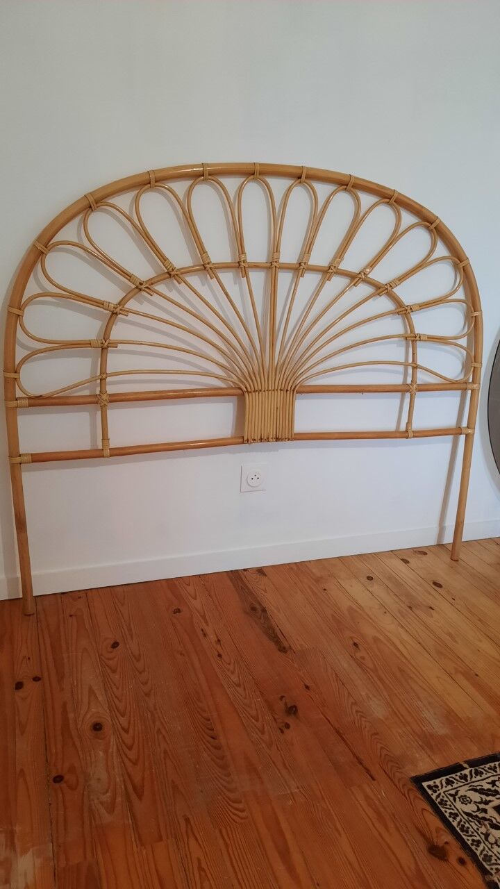 Rattan headboard