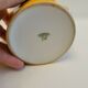 Sugar bowl and porcelain milk jar Limoges mustard yellow color