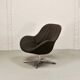 Rohé Chocolate Brown Leatherette Vintage Design Lounge Chair, 1960s