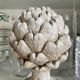 Ornamental artichokes in bleached concrete