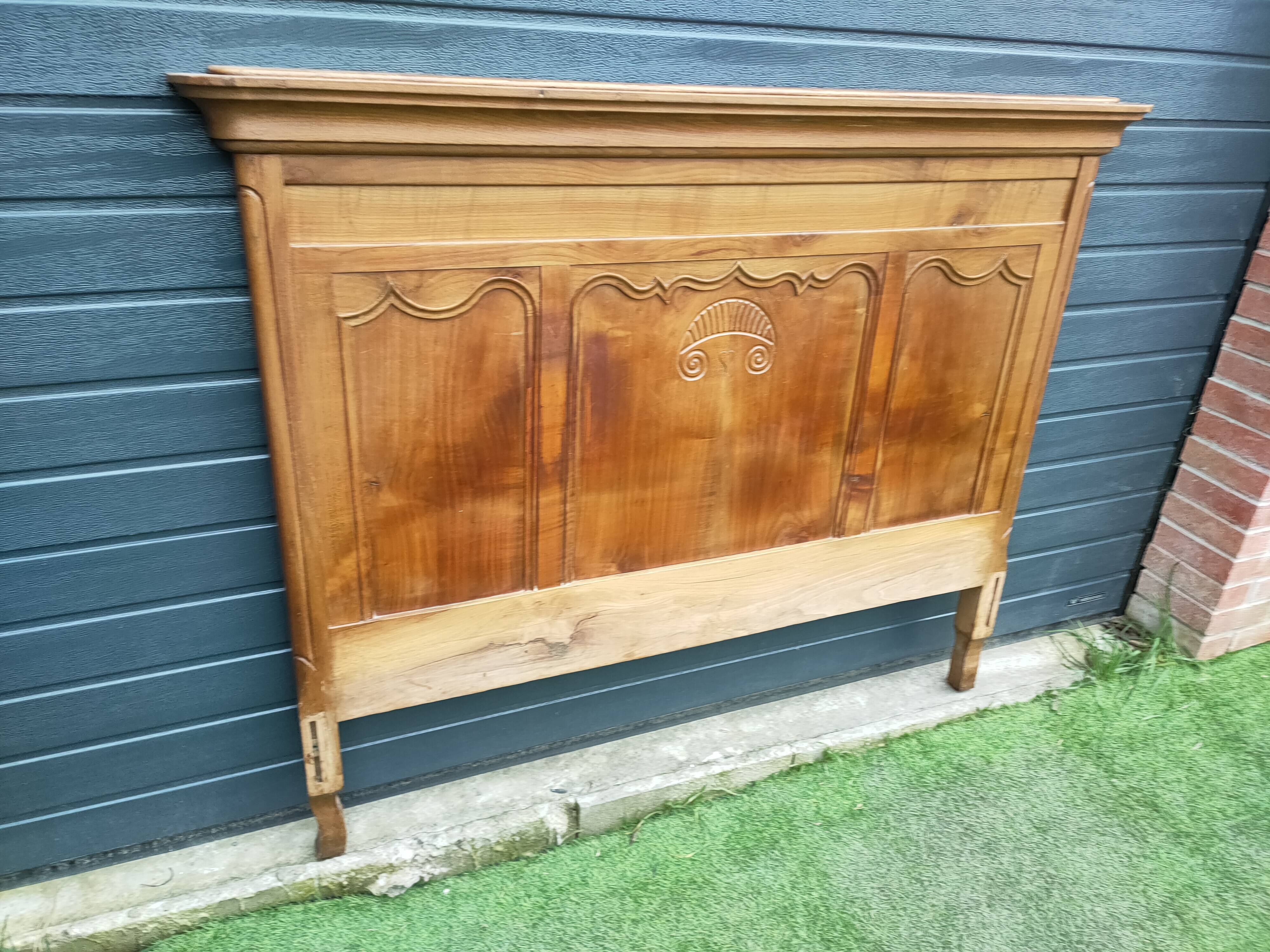 antique solid wood headboard